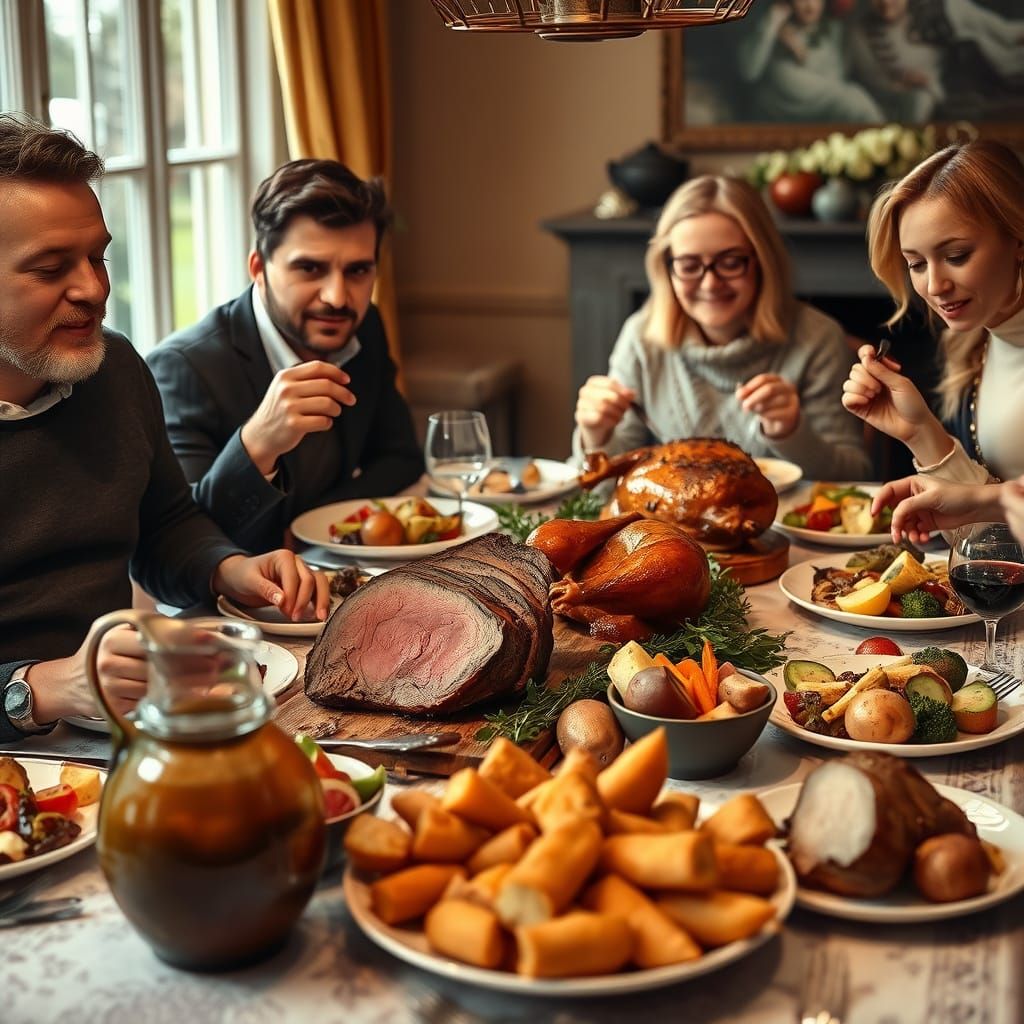 Family Roast Dinner Feast