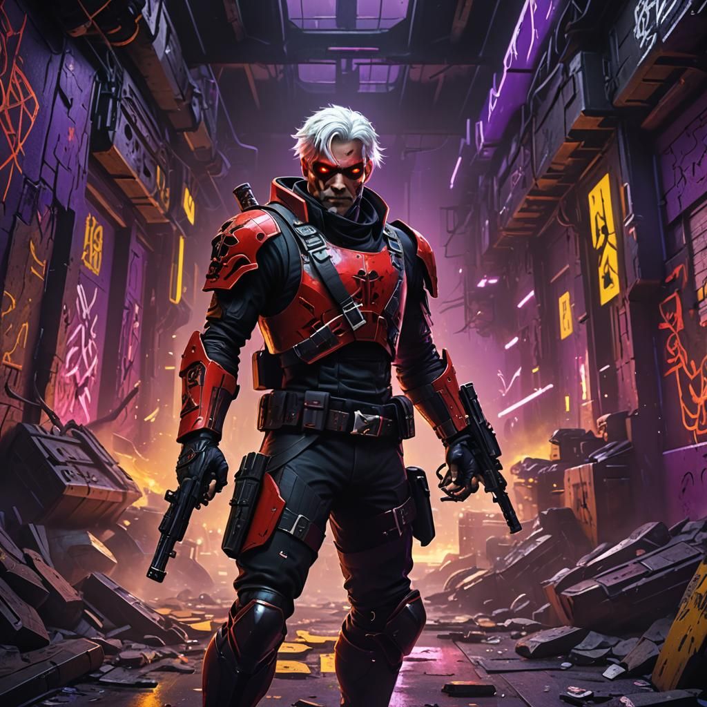 Space Pirate in Fortress: Cinematic Concept Art