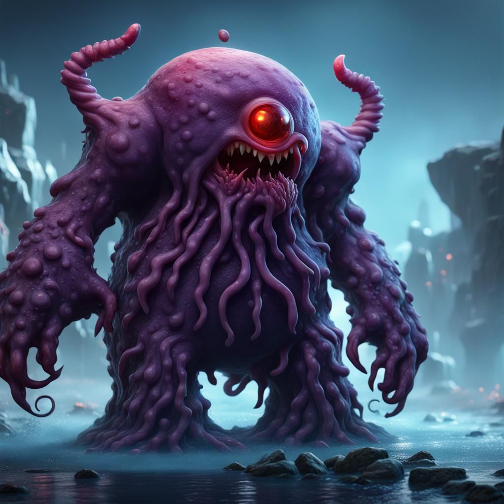 Fantastical Jello Monster Concept Art