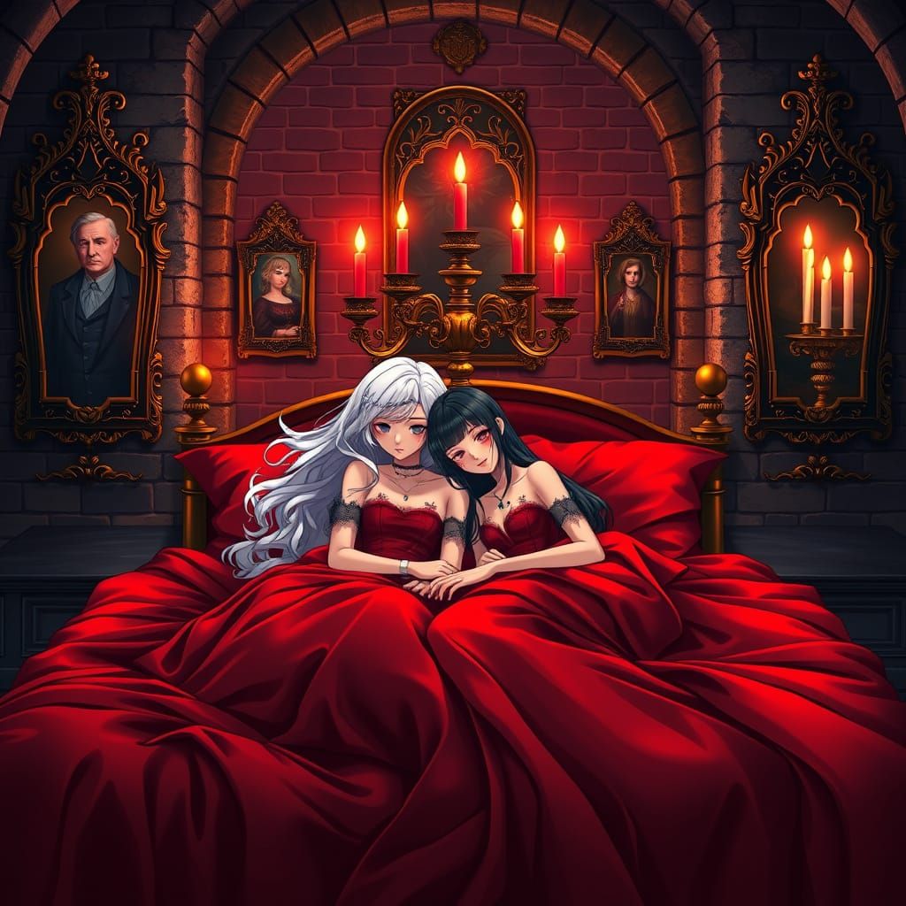 Gothic Goddesses in Elegant Slumber
