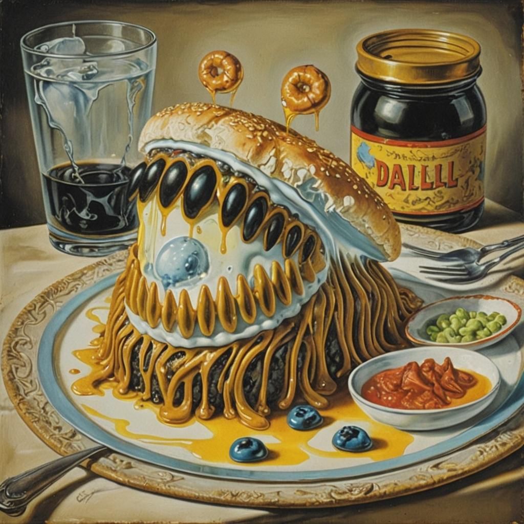 Surreal Melting Meal in Style of Salvador Dali