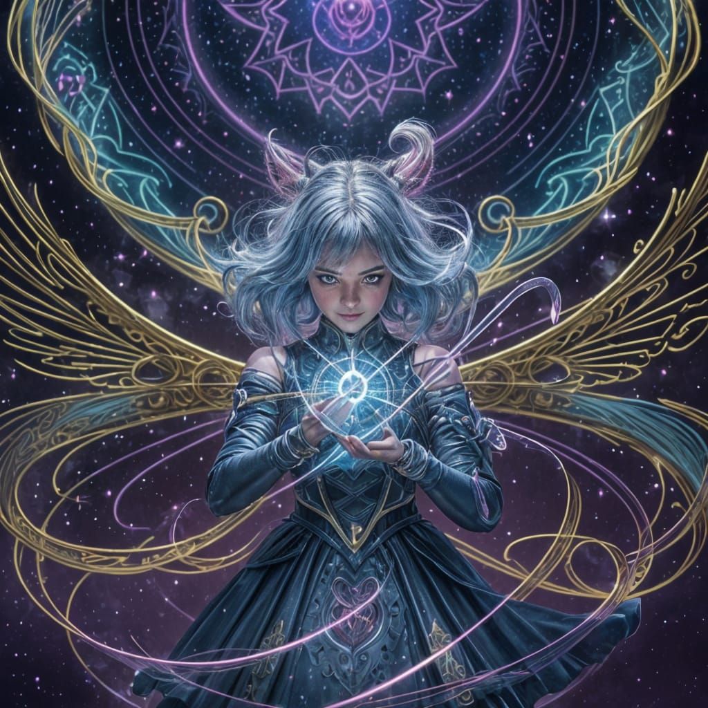 Magical Girl Wand in Elegant Design