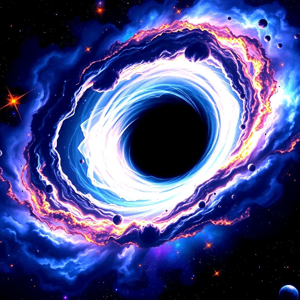 Cosmic Vortex in a Distant Galaxy