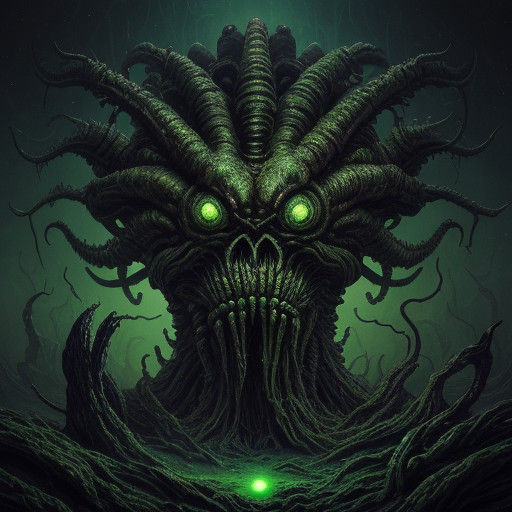 Ethereal Cosmic Horror as Oil Painting