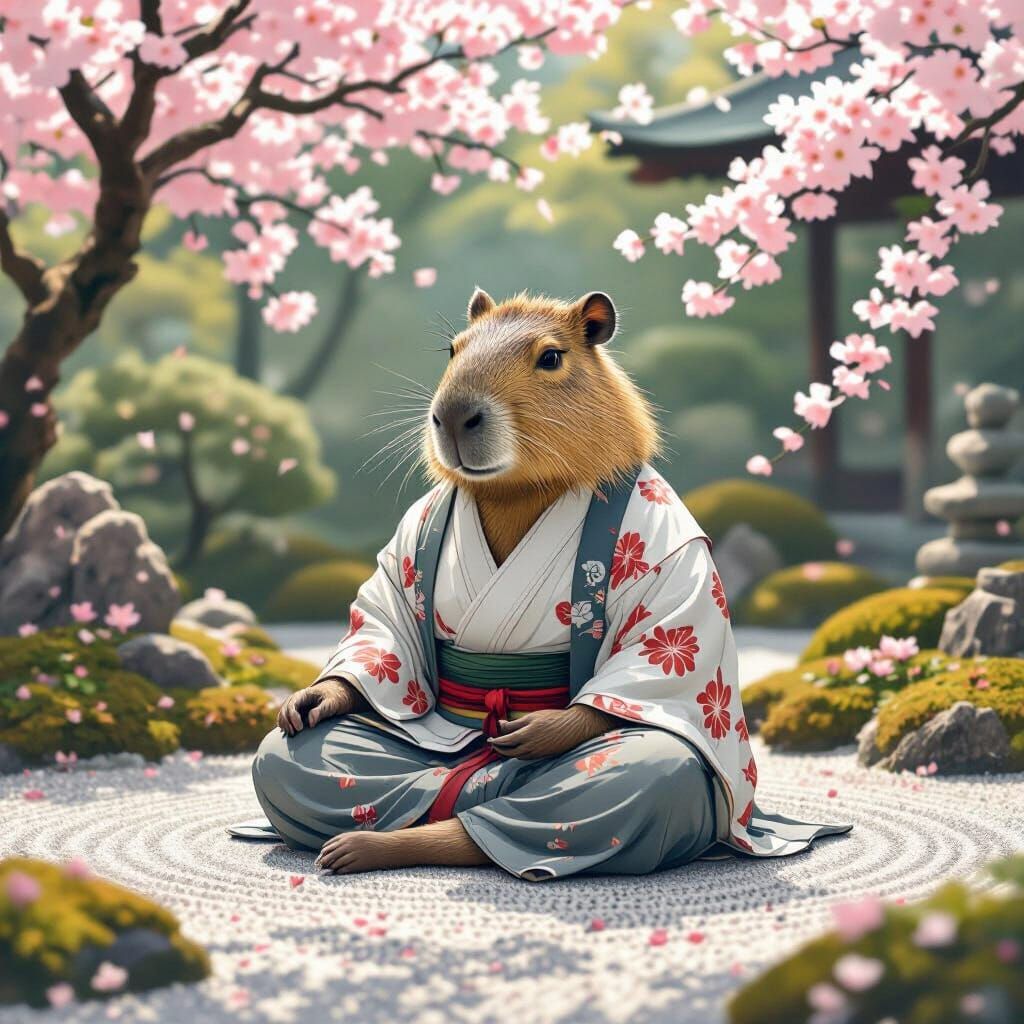 "Zen is it" - said the enlightened Capybara.