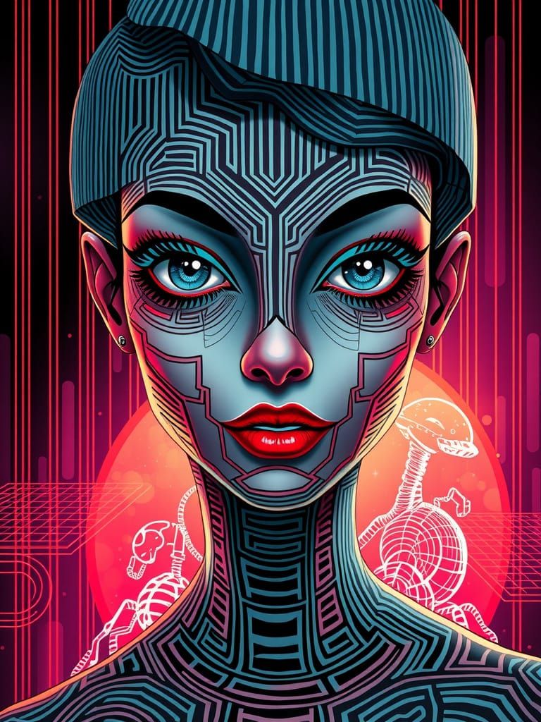 Surreal Beauty with Biomorphic Details