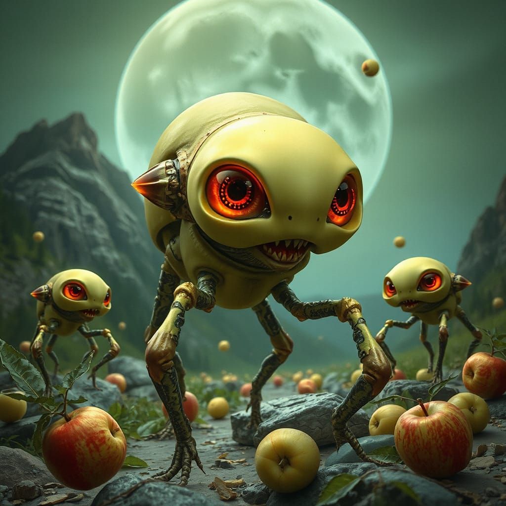 Exoplanet: Hybrid Alien Species in a Sci-Fi Style