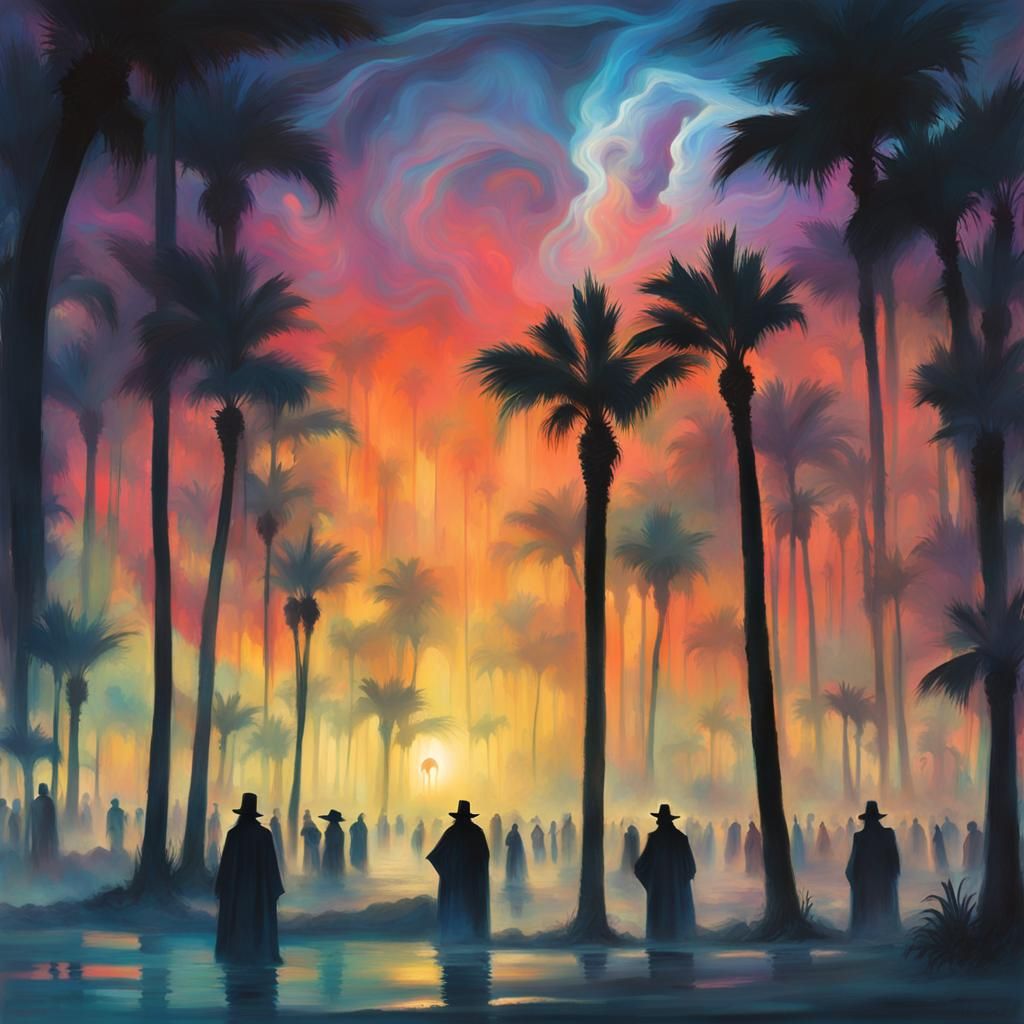 Holographic Spectres Emerge on Enchanted Beach