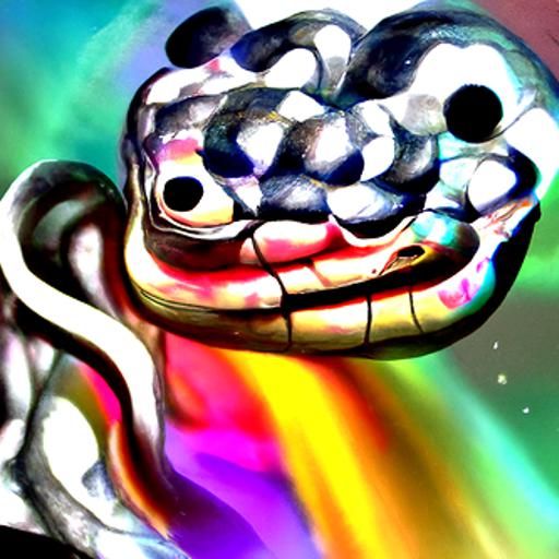 Holographic Snake with Mixed Emotions in Astral Cosmic Style