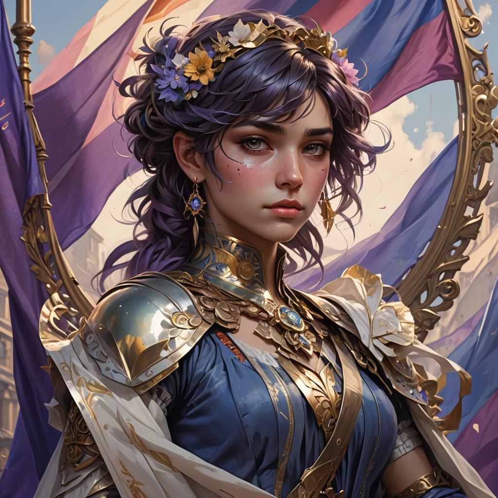 Alex Fierro Portrait in Hyperdetailed Digital Art Style