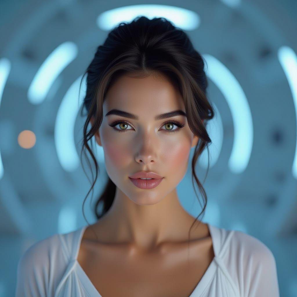 Hyperrealistic Portrait of Lady Timpani Facing Cosmic Dread