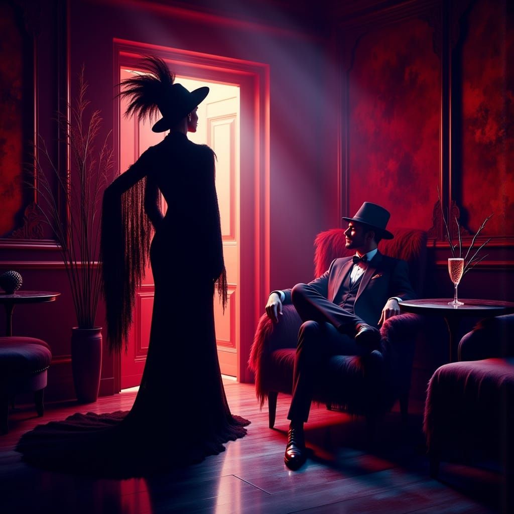 1920s Jazz Club Scene in Isometric 3D