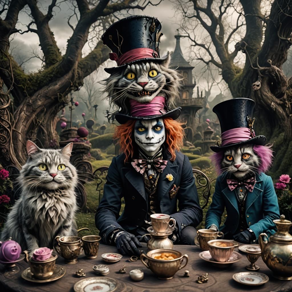 Gothic Alice in Wonderland Tea Party