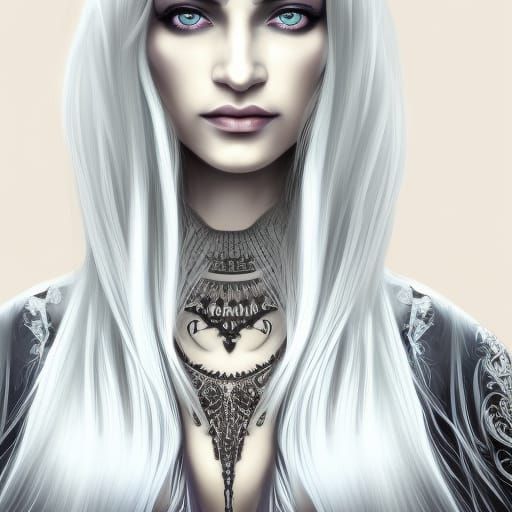 Beautiful Drow Woman Portrait in Unreal Engine