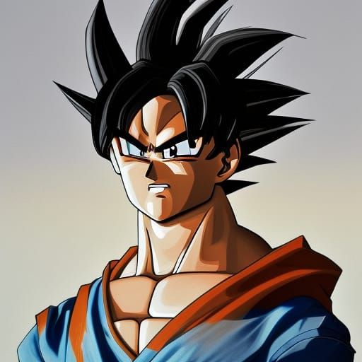 Hyperdetailed Portrait of Son Goku in Dynamic Lighting