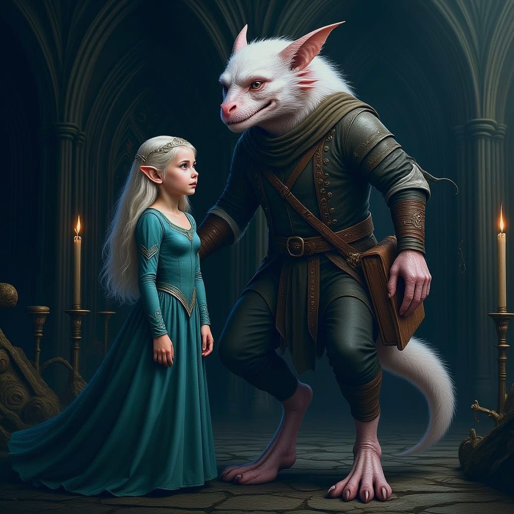 Elvish Princess Rescued: A Photorealistic Rescue Scene