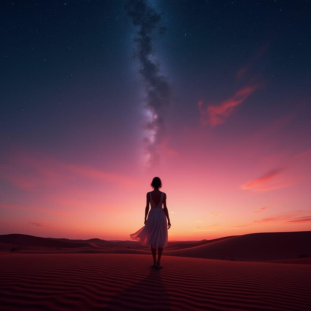 Australian Sunset Silhouette in Vibrant Twilight