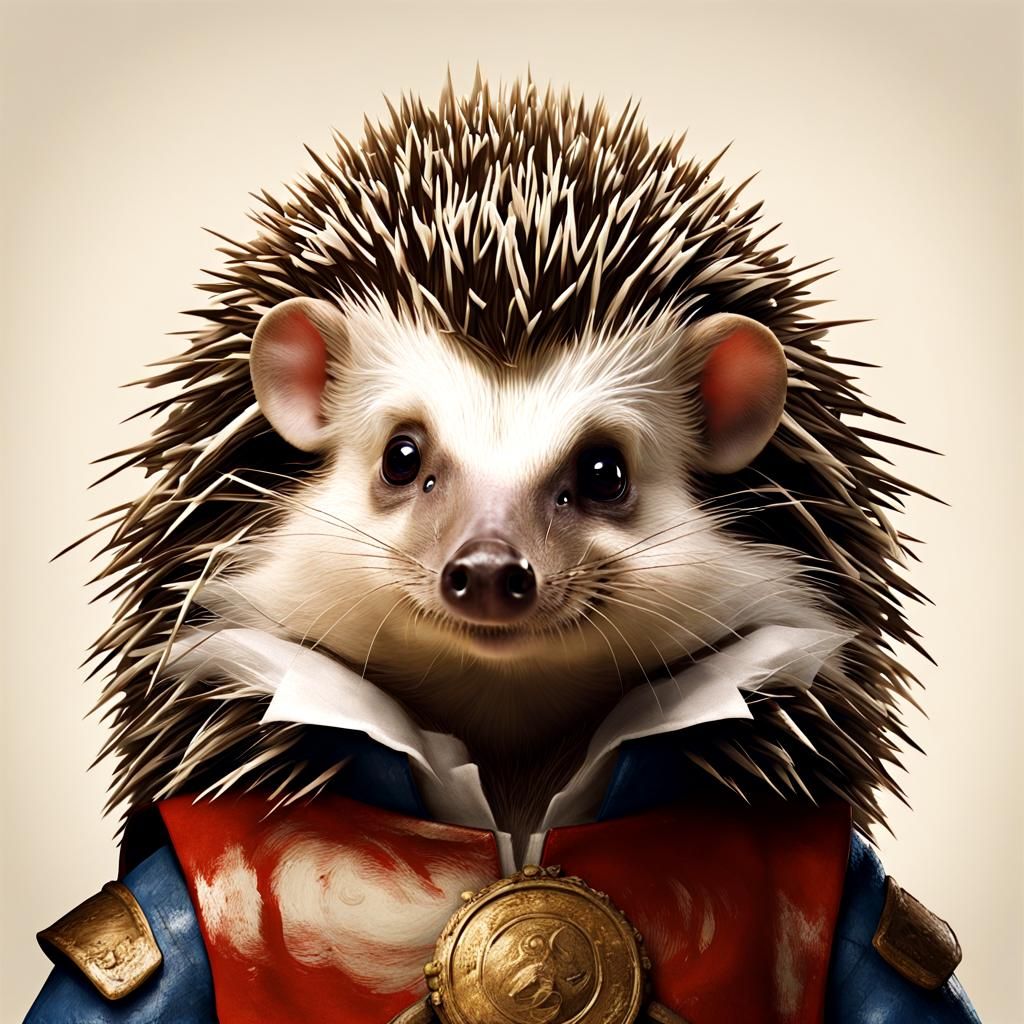 Hedgehog Video Game Role Play in Classical Style