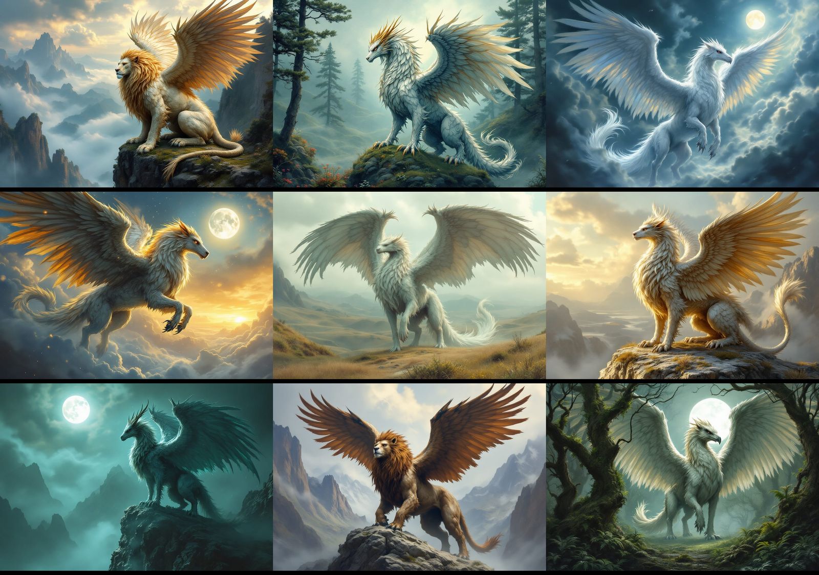 Majestic Griffin Hippogriff Hybrid Creature