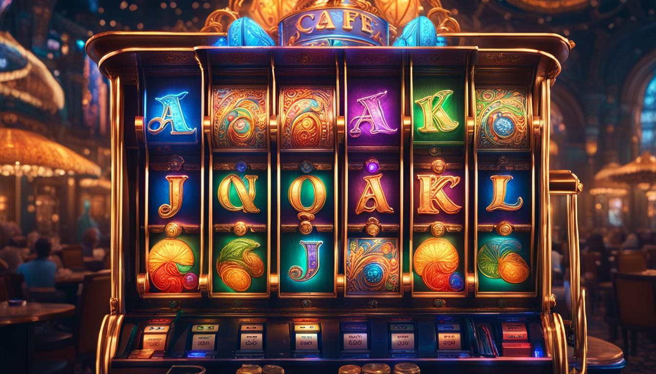 Jackpot Slot Machine in Hyperdetailed Digital Art