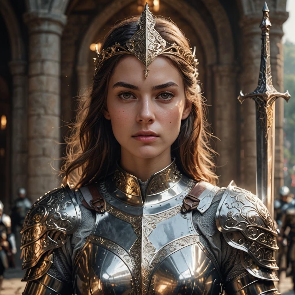 Lady Captain of a Royal Guard commando...