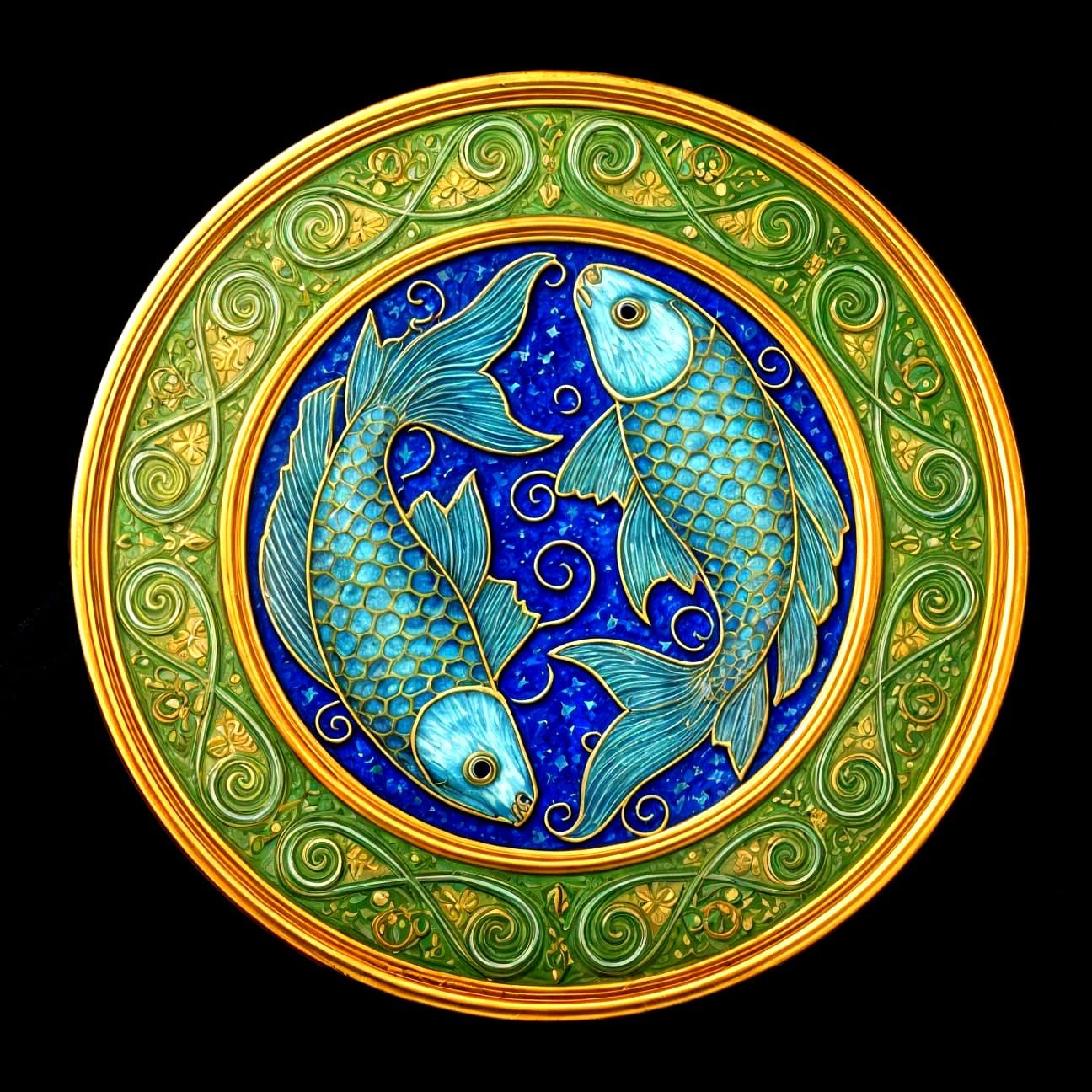 Cloisonné pisces