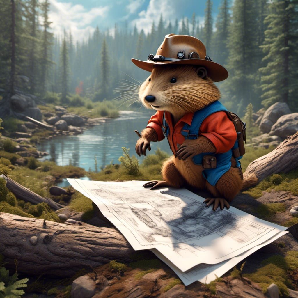 Anthro Beaver Reviews Blueprints in Fantasy Setting