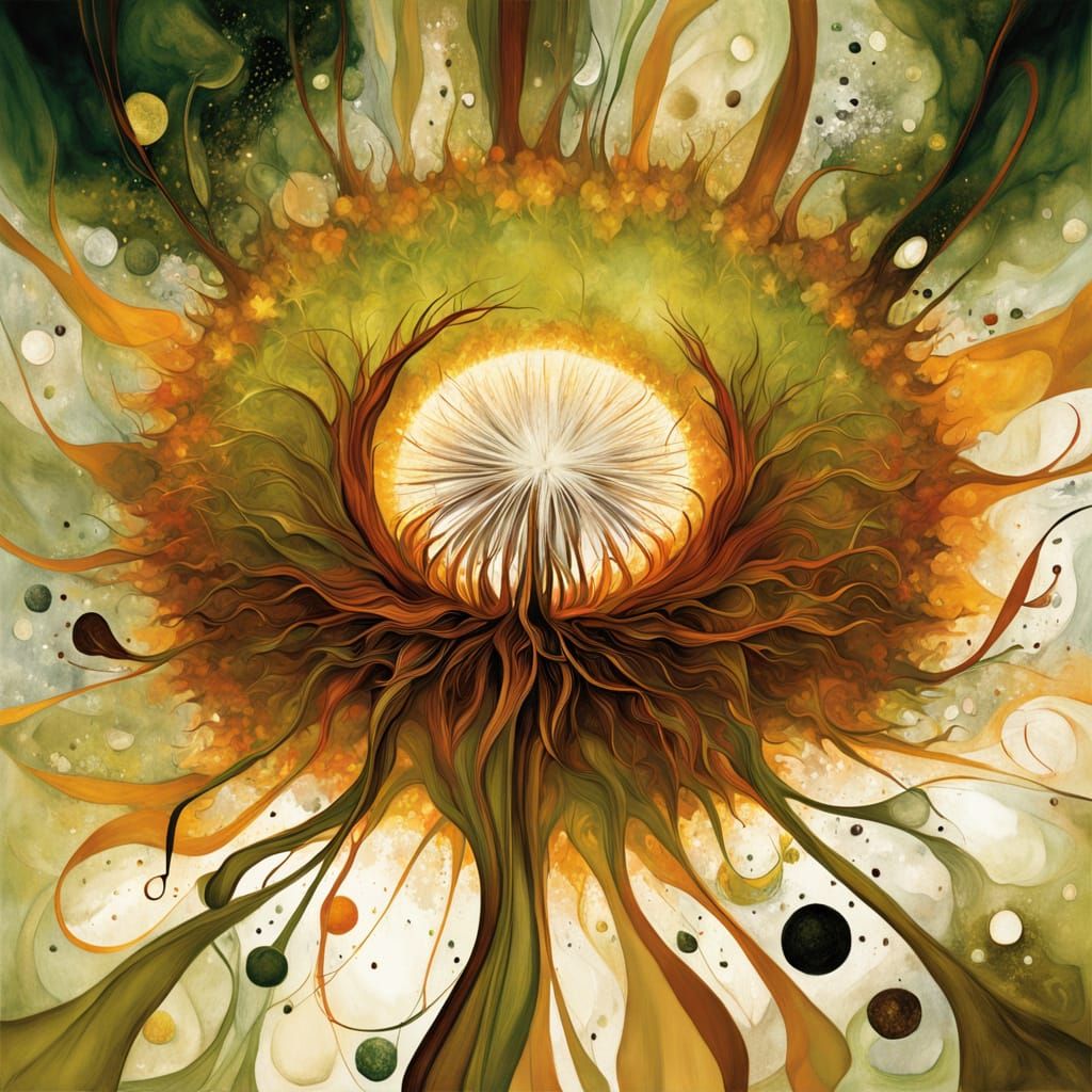 Ethereal Cosmic Bloom Unfolds