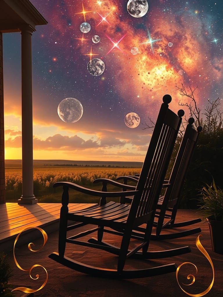 Surreal Rocking Chairs with Futuristic Elements