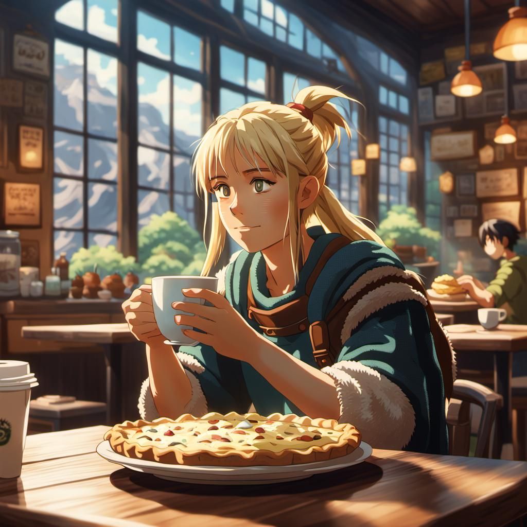 Barbarian's Coffee Break: Anime Key Visual