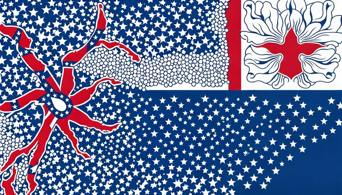 Mississippi Flag Map Featuring New Magnolia Design