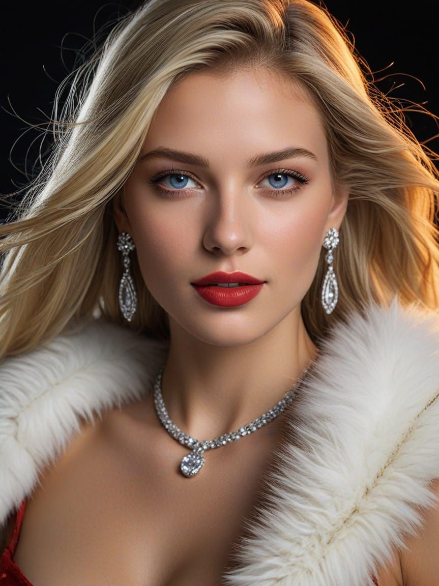 Fancy Red Winter Outfit RealVisXLv5 2