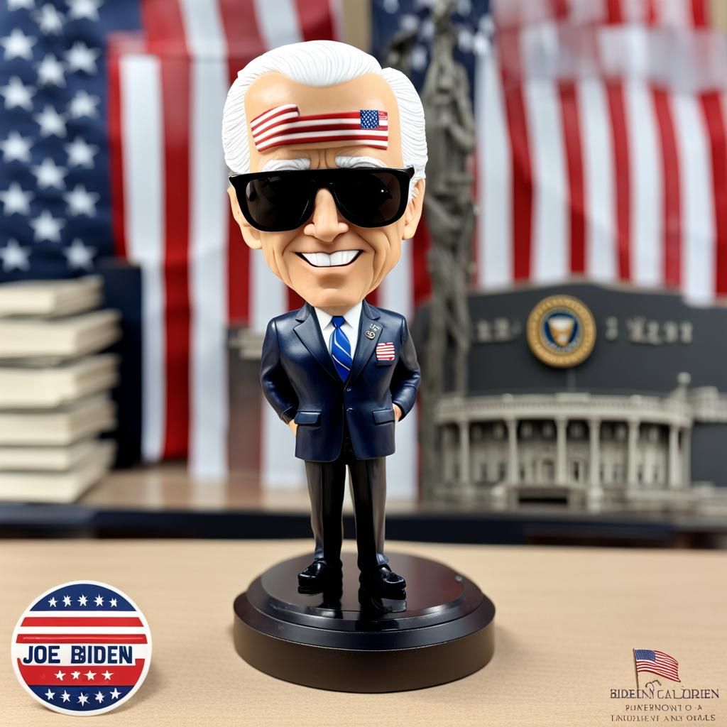 Joe Biden Bobblehead Figurine with Spring Head