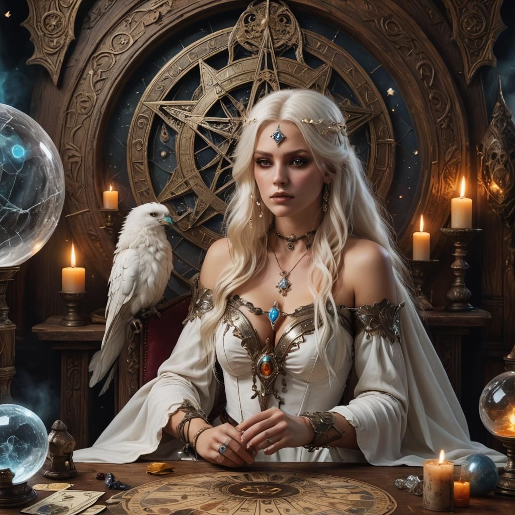 Goddess with Amber Jewelry in Fantasy Concept Art