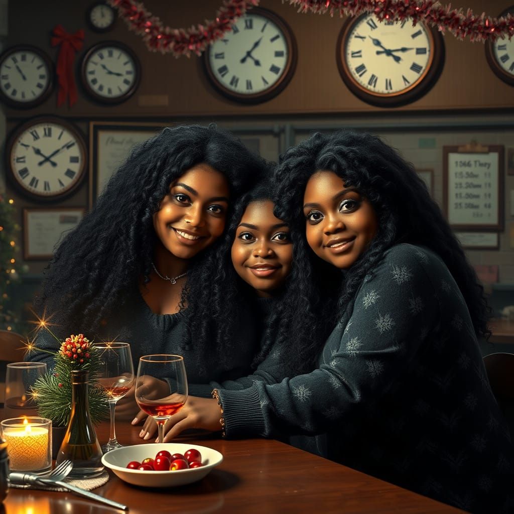 Celebrating New Year's in a Whimsical Holiday Canteen Scene