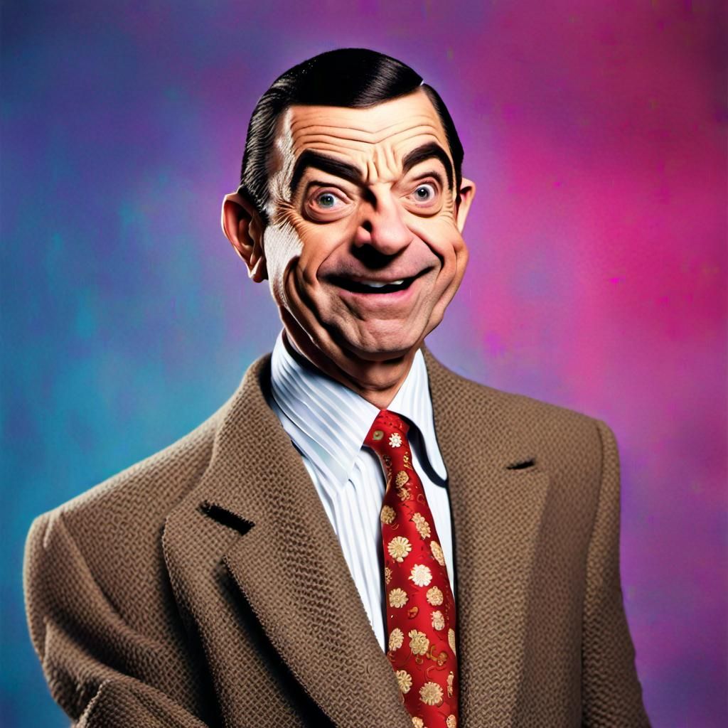 Mr. Bean-dy Murphy: Comedian in Pop Art Style