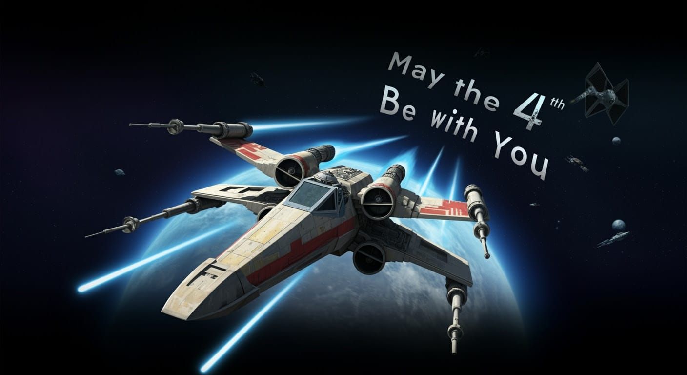 Star Wars X-Wing in Orbit Pursuit