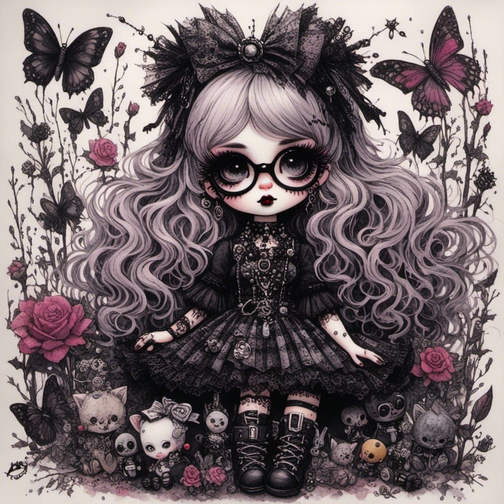 Doe-Eyed Doll with a Whimsical Look