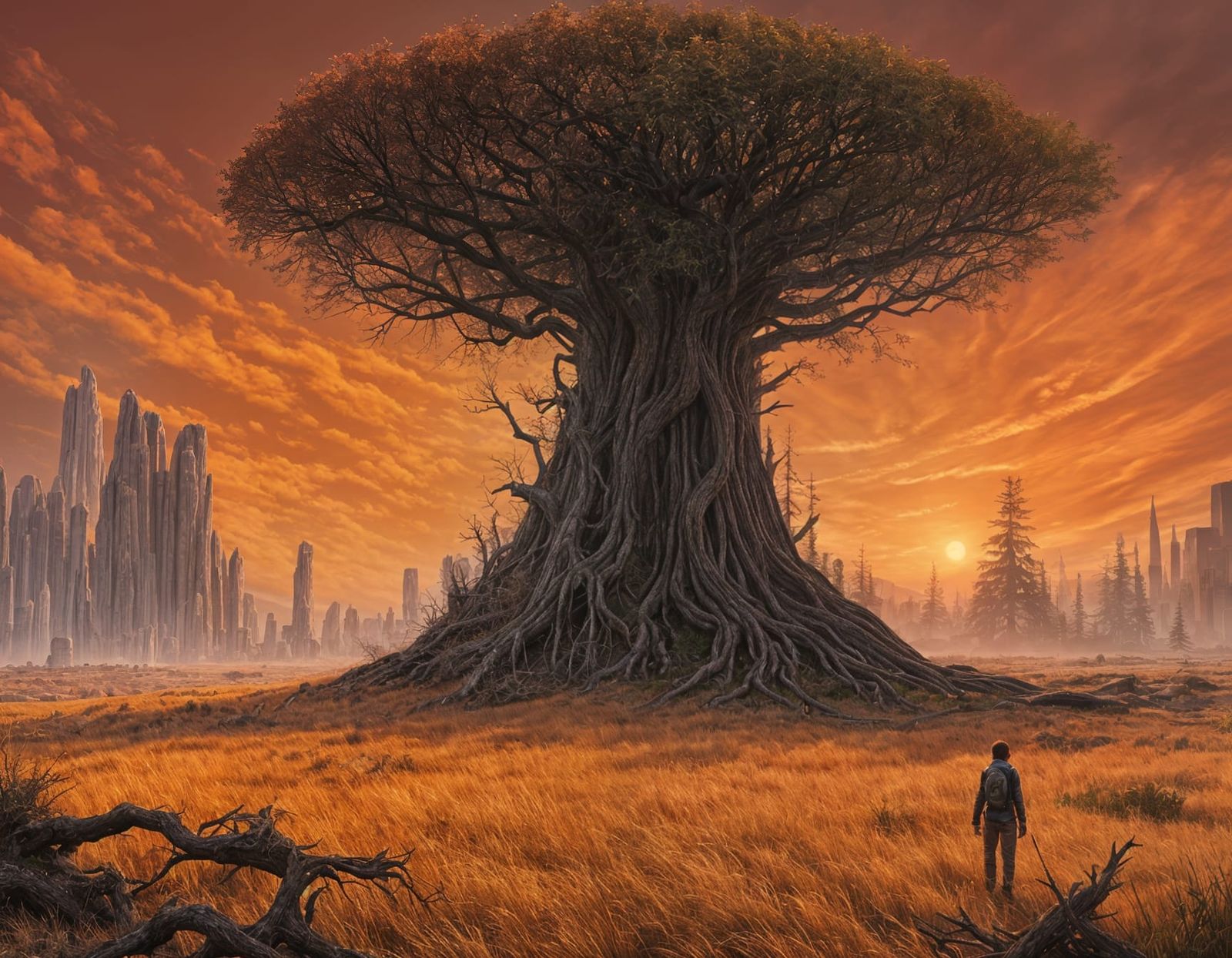 Epic Fantasy World on Hypeion in Hyper-Realistic Detail