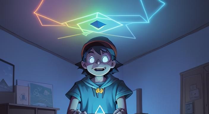 Mabel and Dipper Pines Encounter Bill Cipher