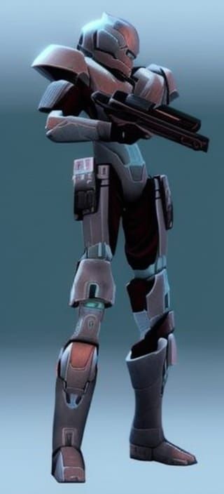 Armored Sci-Fi Soldiers in Tactical Gear