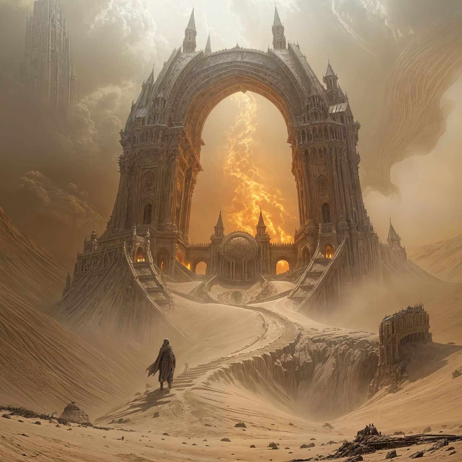 Ghost of Sand: Cinematic Horror Painting