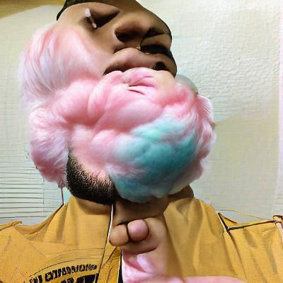Fluffy Pink Cotton Candy Delight