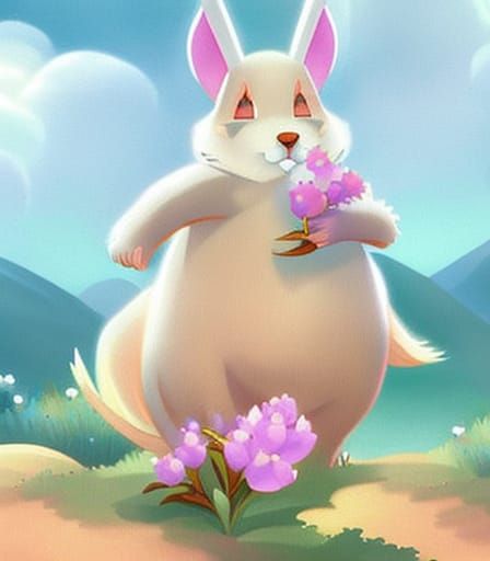 Anthropomorphic Bunnies in Ethereal Fantasy Style