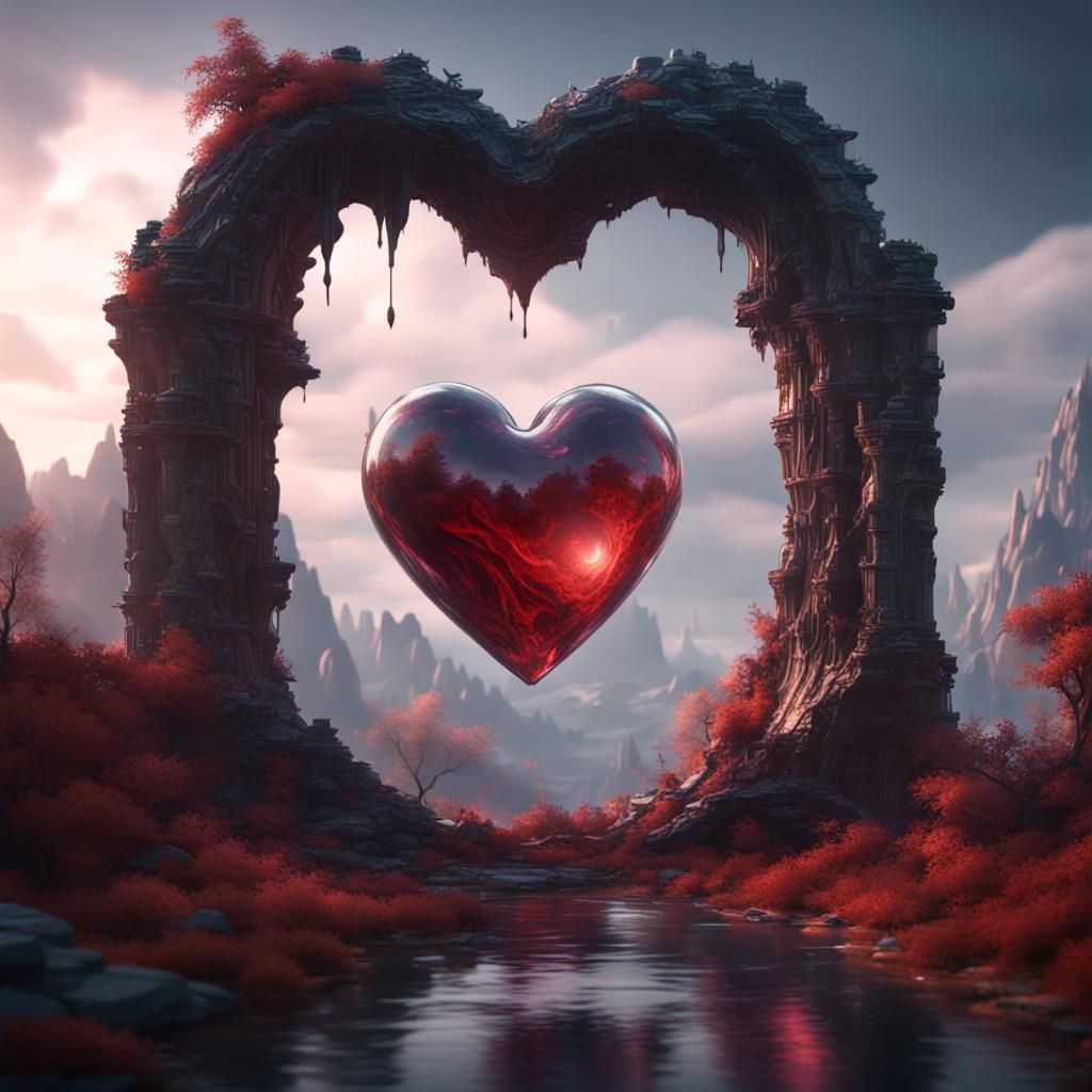 Lonely Glass Heart in a Stone Mind