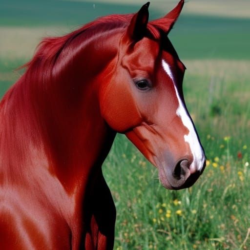 Colorful Horse Digital Art