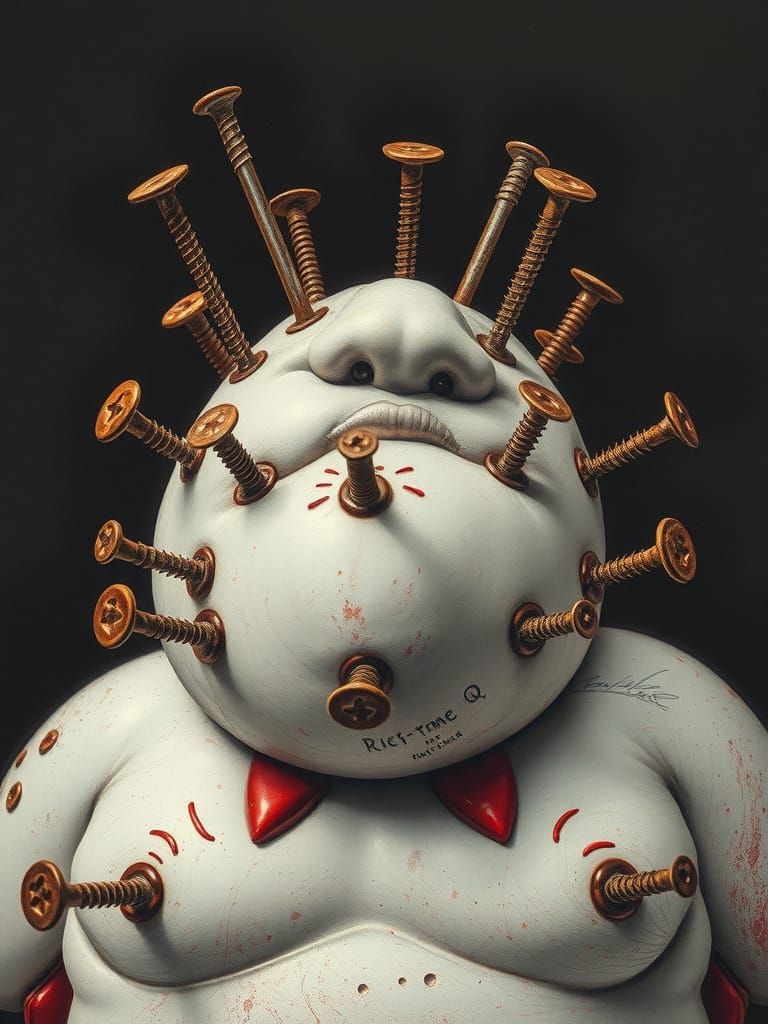 Grimdark Soul: A Surreal and Disturbing Transformation