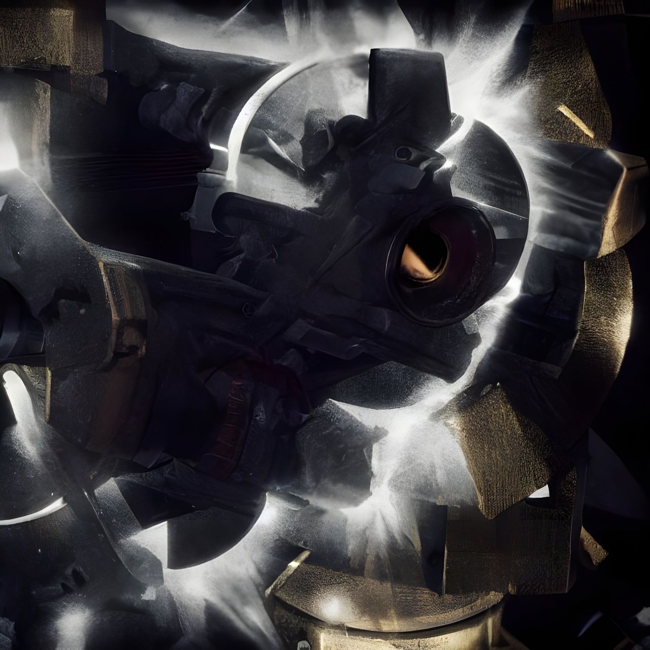 Futuristic Cityscape with Bizarre Creatures in 3D