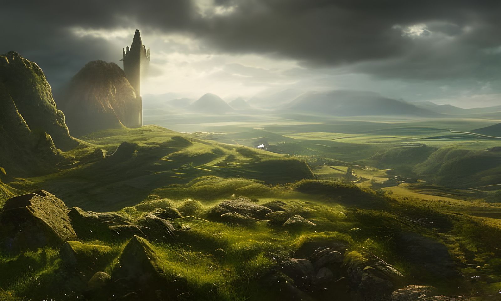 Beautiful sprawling welsh countryside