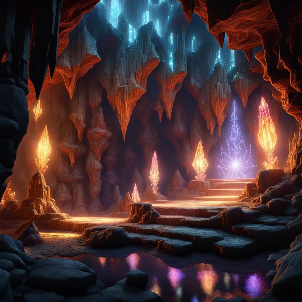 Crystal Cave City: A Dark Fantasy Masterpiece